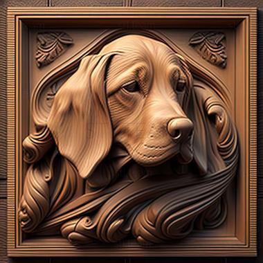 3D model The Hound of Artoise dog (STL)